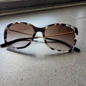 Prada Women's Tortoise Frame Sunglasses with Brown Gradient Lenses